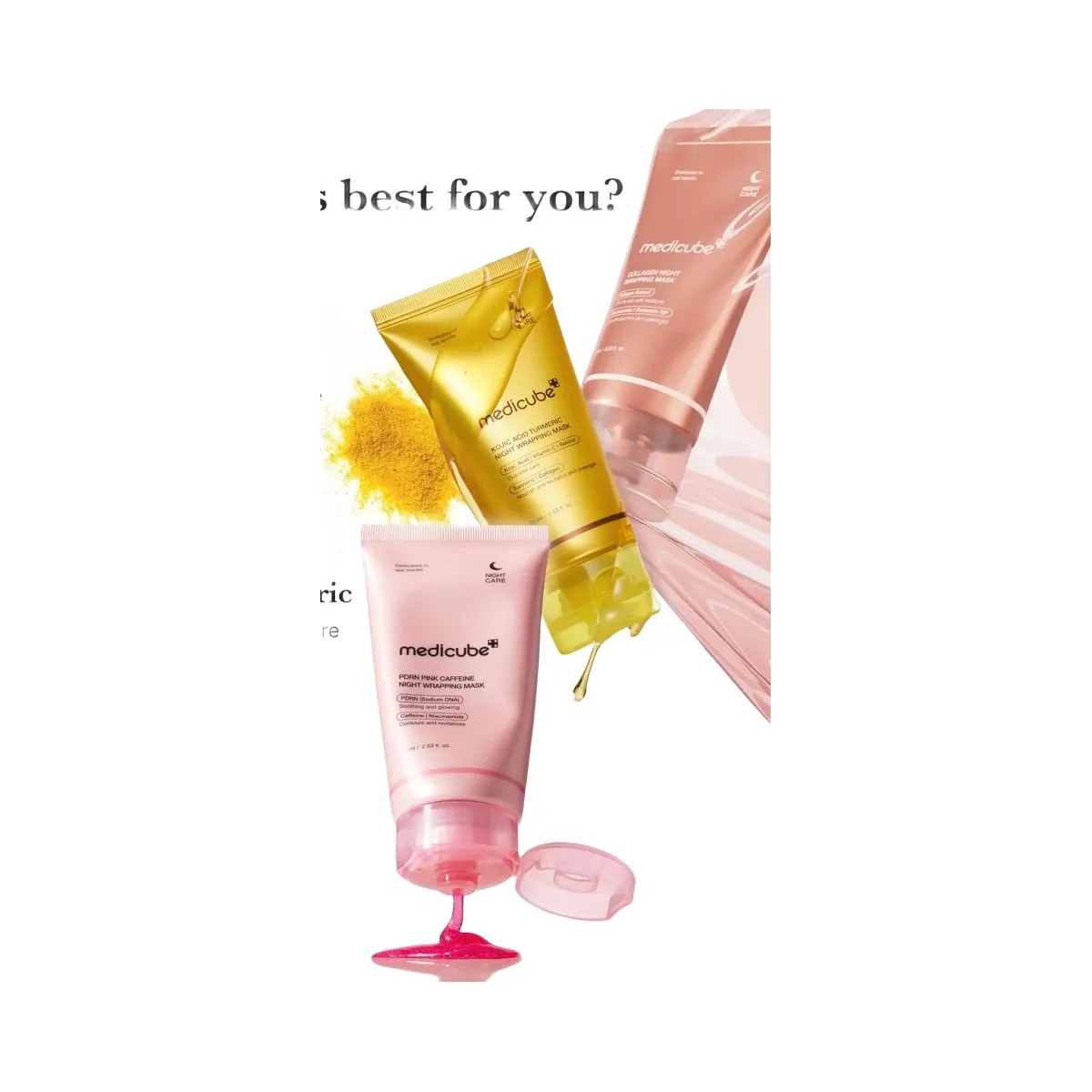 medicube PDRN Pink Caffeine Night Wrapping Mask - HypeFly India View 6