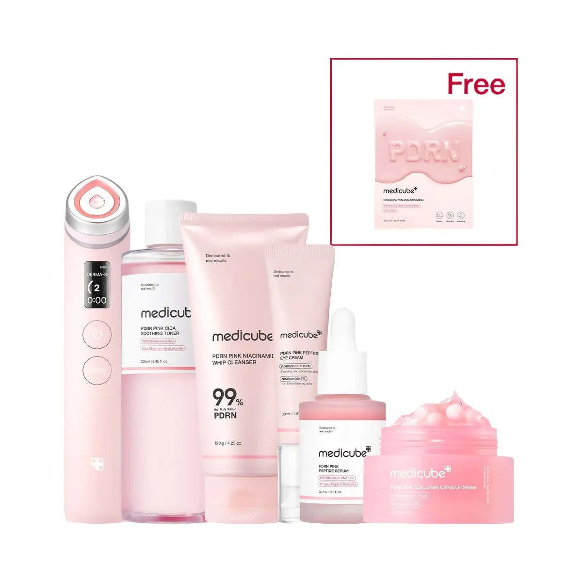 Medicube PDRN Pink Glow Home Aesthetic Full Set - HypeFly India View 1