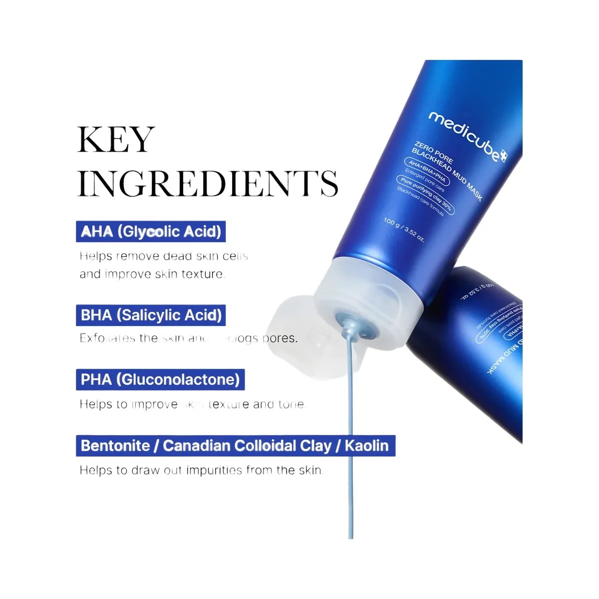 Medicube Zero Pore Blackhead Mud Mask - HypeFly India View 3