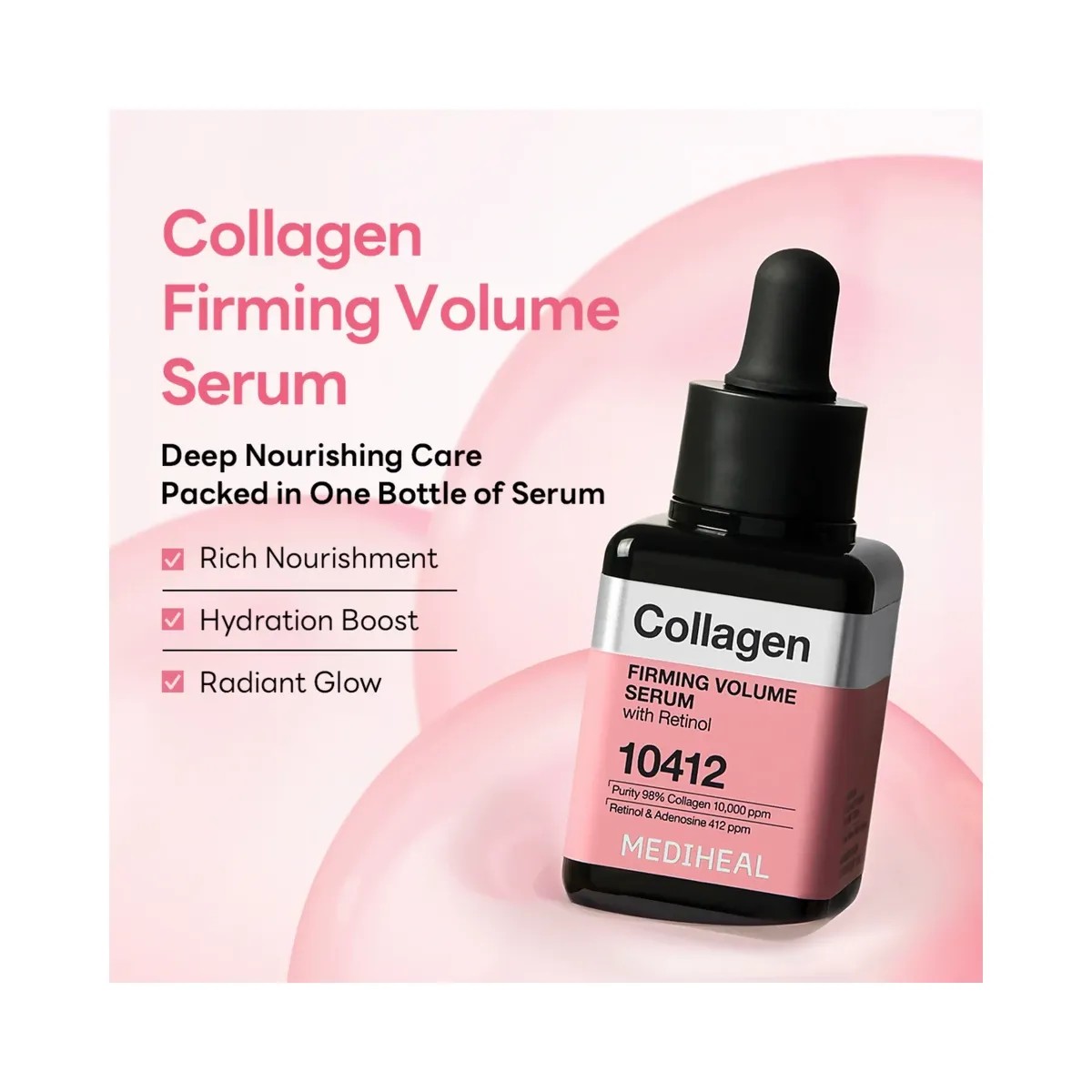MEDIHEAL Collagen Firming Volume Serum - HypeFly India View 3