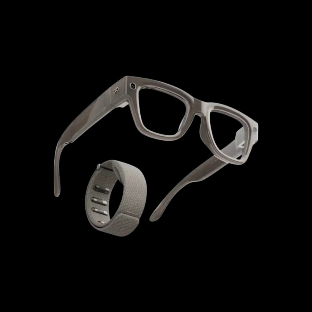 Meta x Ray-Ban Display & Neural Band AI Glasses - Shiny Sand (Standard Frame) - HypeFly India View 1