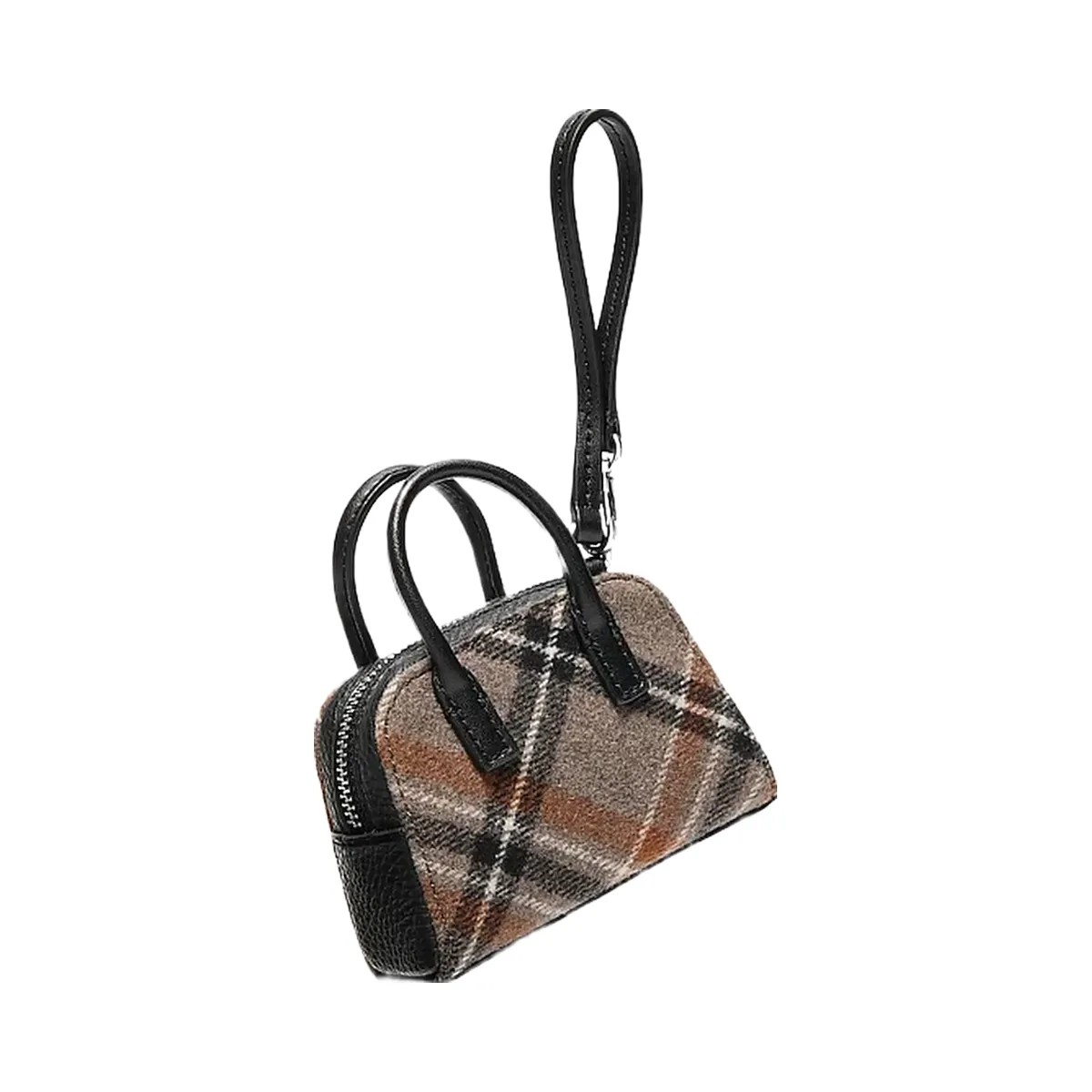 Michael Kors Ashton Wool Blend Bag Charm Black - HypeFly India View 2