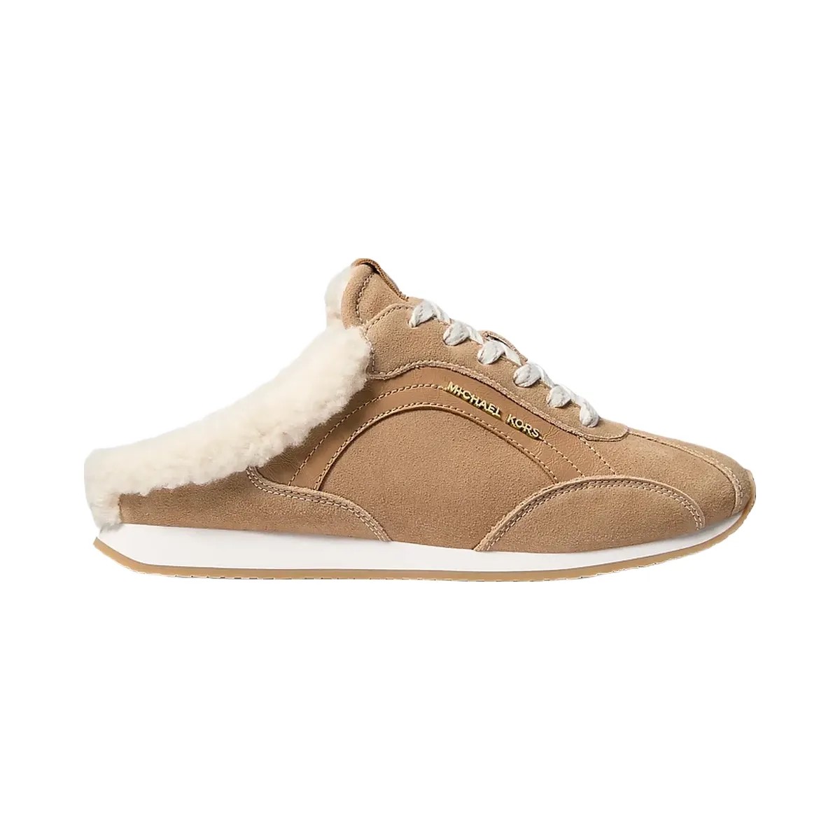 Michael Kors Avi Faux Shearling Trim Slip-On Sneaker Camel - HypeFly India View 2
