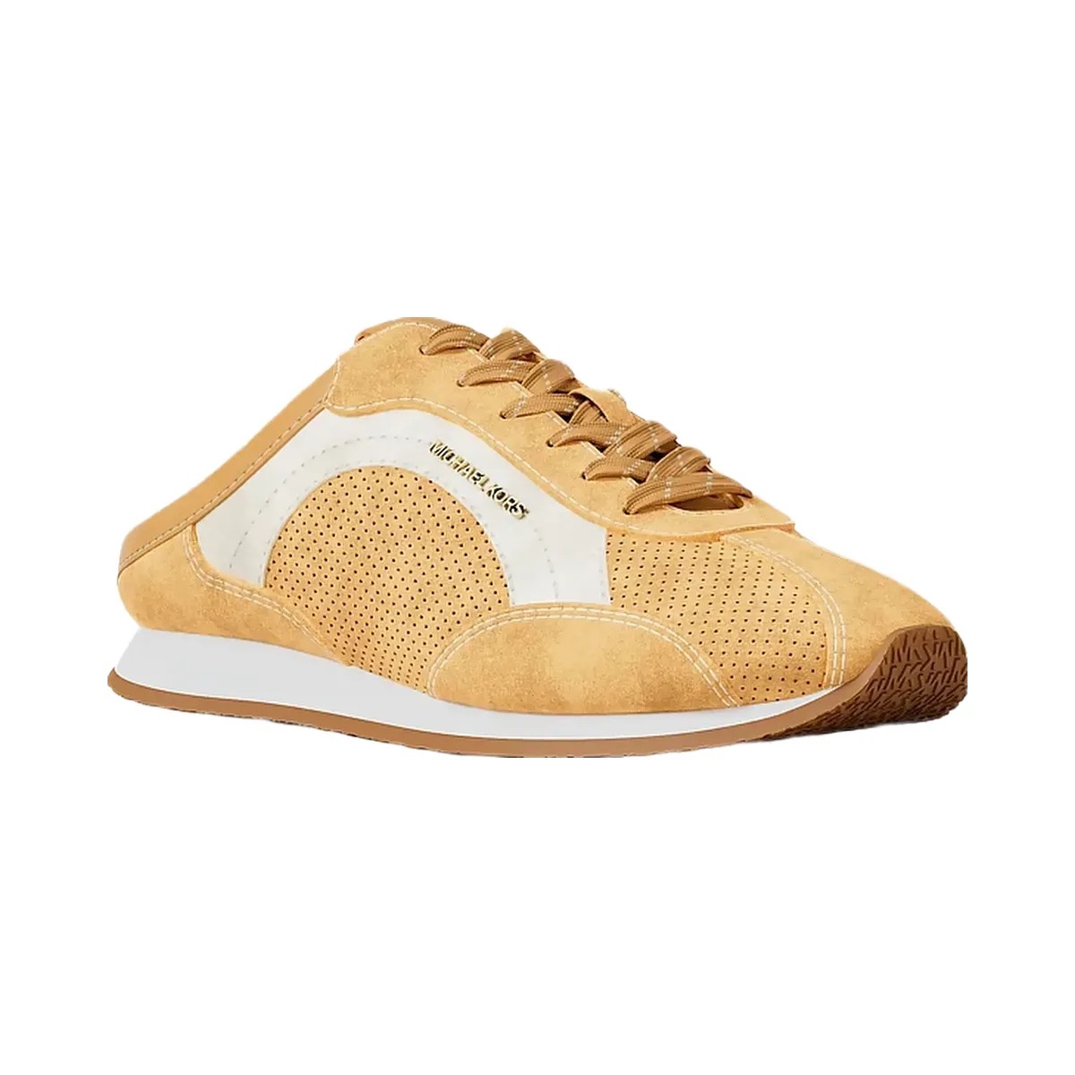 Michael Kors Avi Suede Slip-On Sneaker Honeywheat - HypeFly India View 1