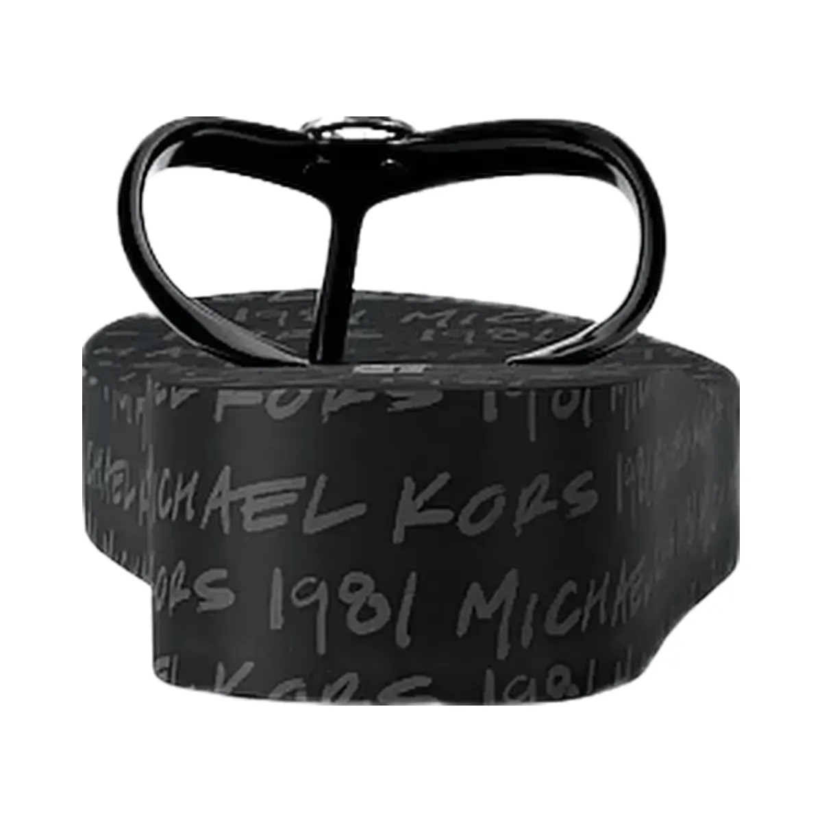 Michael Kors Bedford Logo Flip Flop Black - HypeFly India View 4