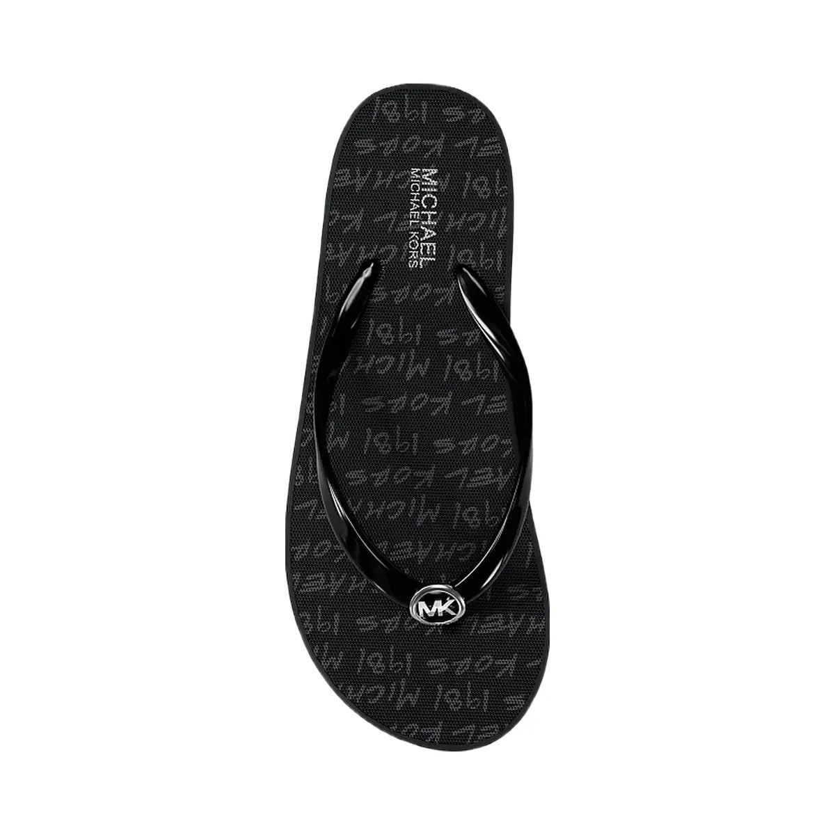 Michael Kors Bedford Logo Flip Flop Black - HypeFly India View 5
