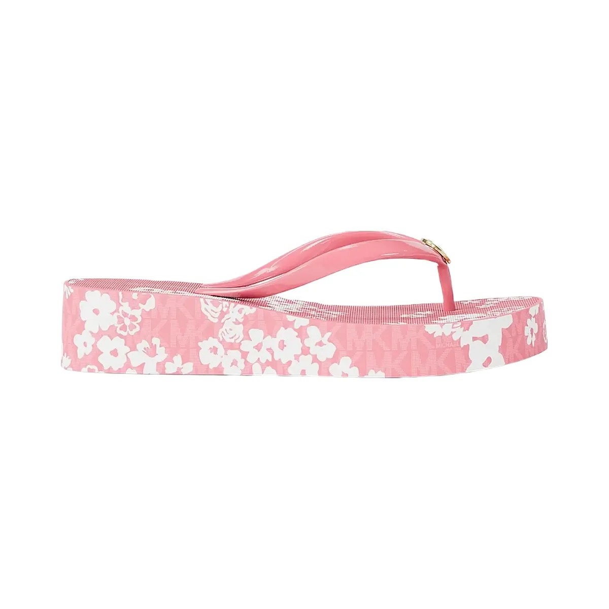 Michael Kors Bedford Printed Signature Logo Flip Flop Carnation - HypeFly India View 2