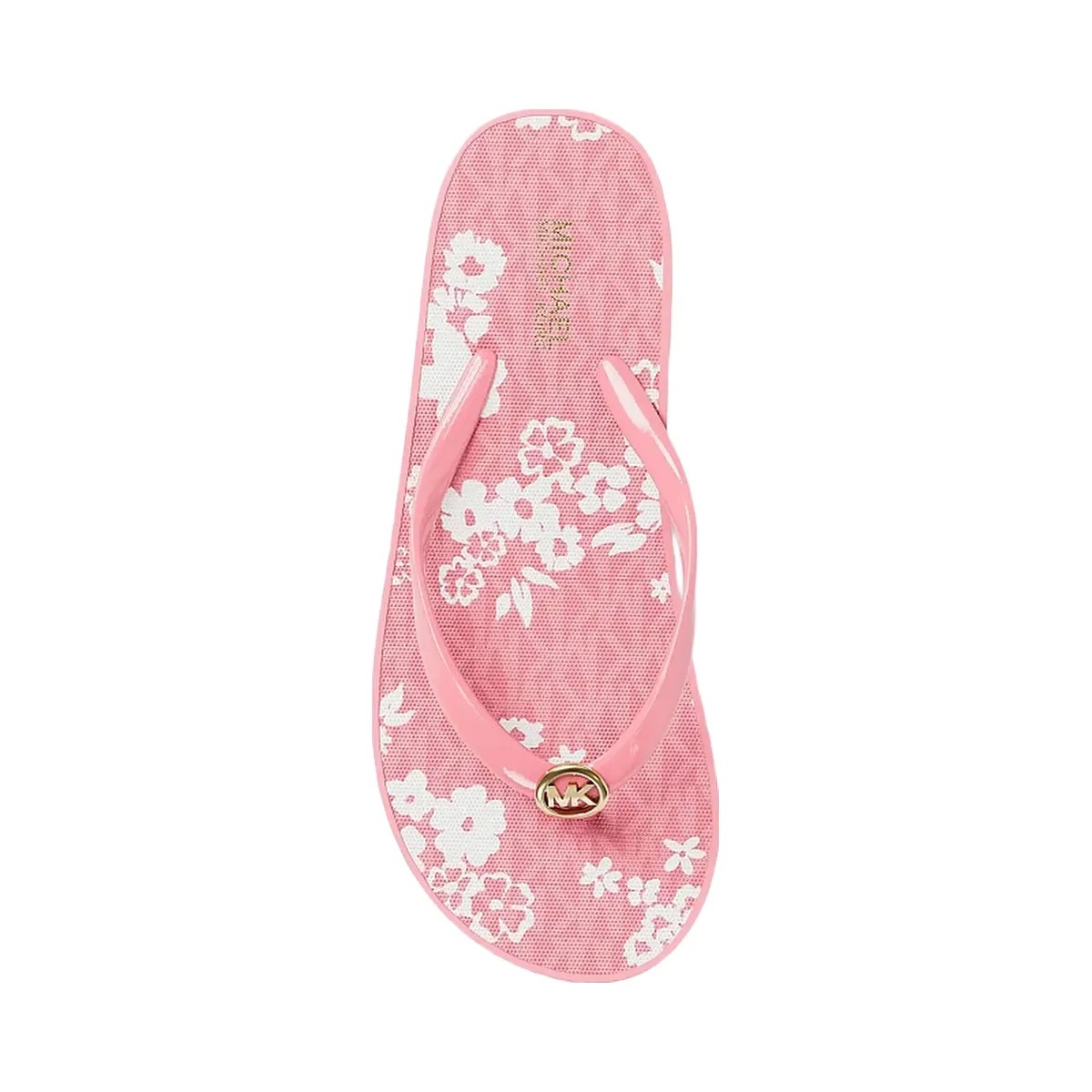 Michael Kors Bedford Printed Signature Logo Flip Flop Carnation - HypeFly India View 5