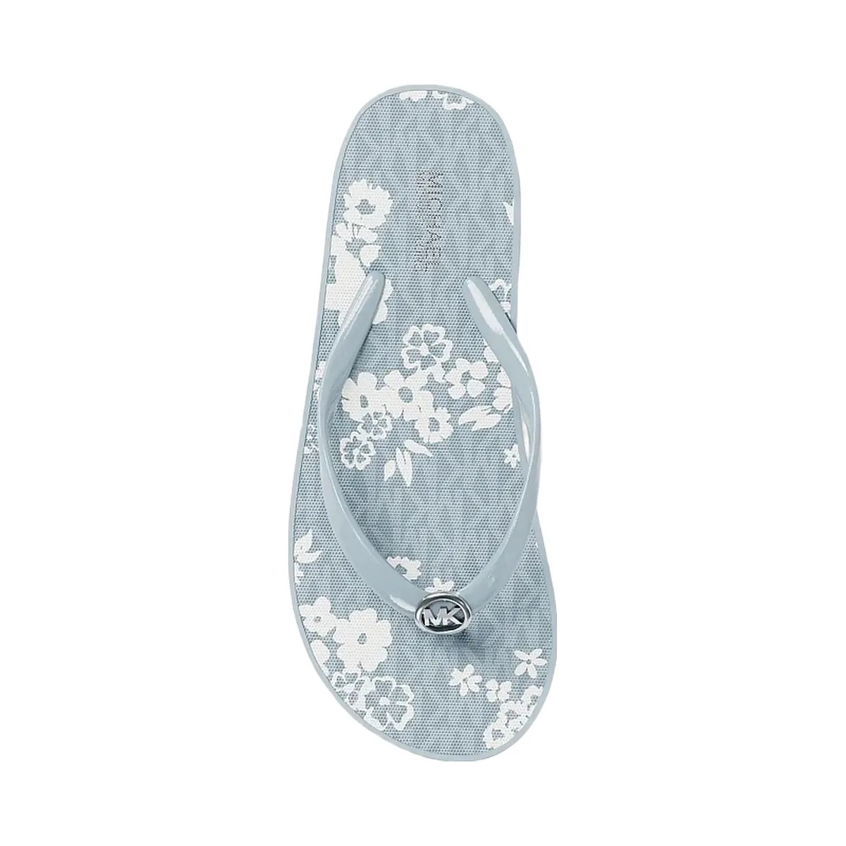 Michael Kors Bedford Printed Signature Logo Flip Flop Pale Ocean - HypeFly India View 5