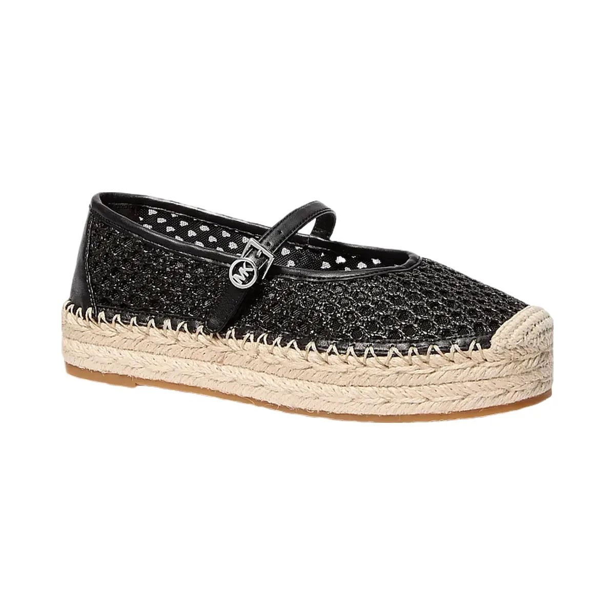 Michael Kors Belina Signature Logo Platform Espadrille Black - HypeFly India View 1