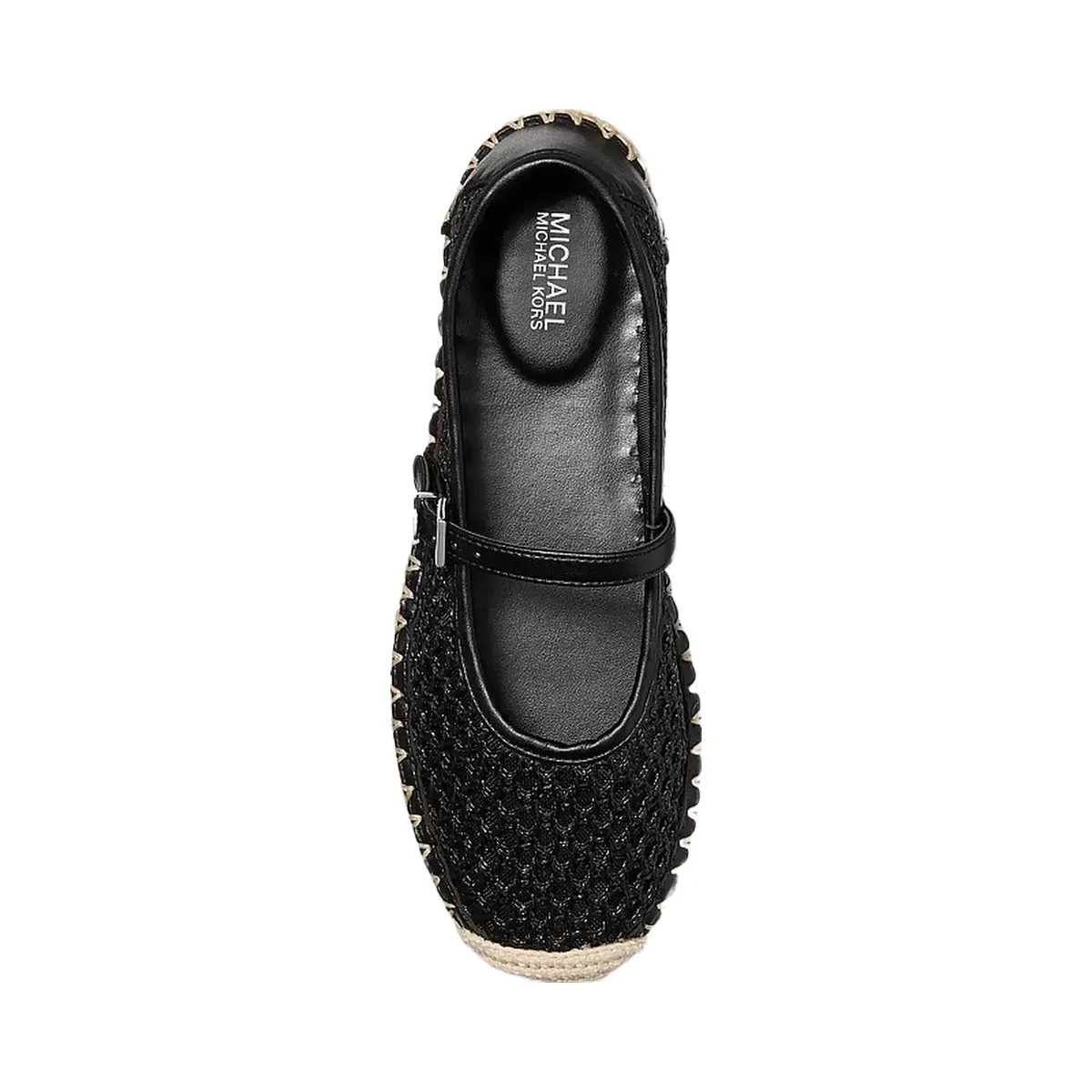 Michael Kors Belina Signature Logo Platform Espadrille Black - HypeFly India View 3