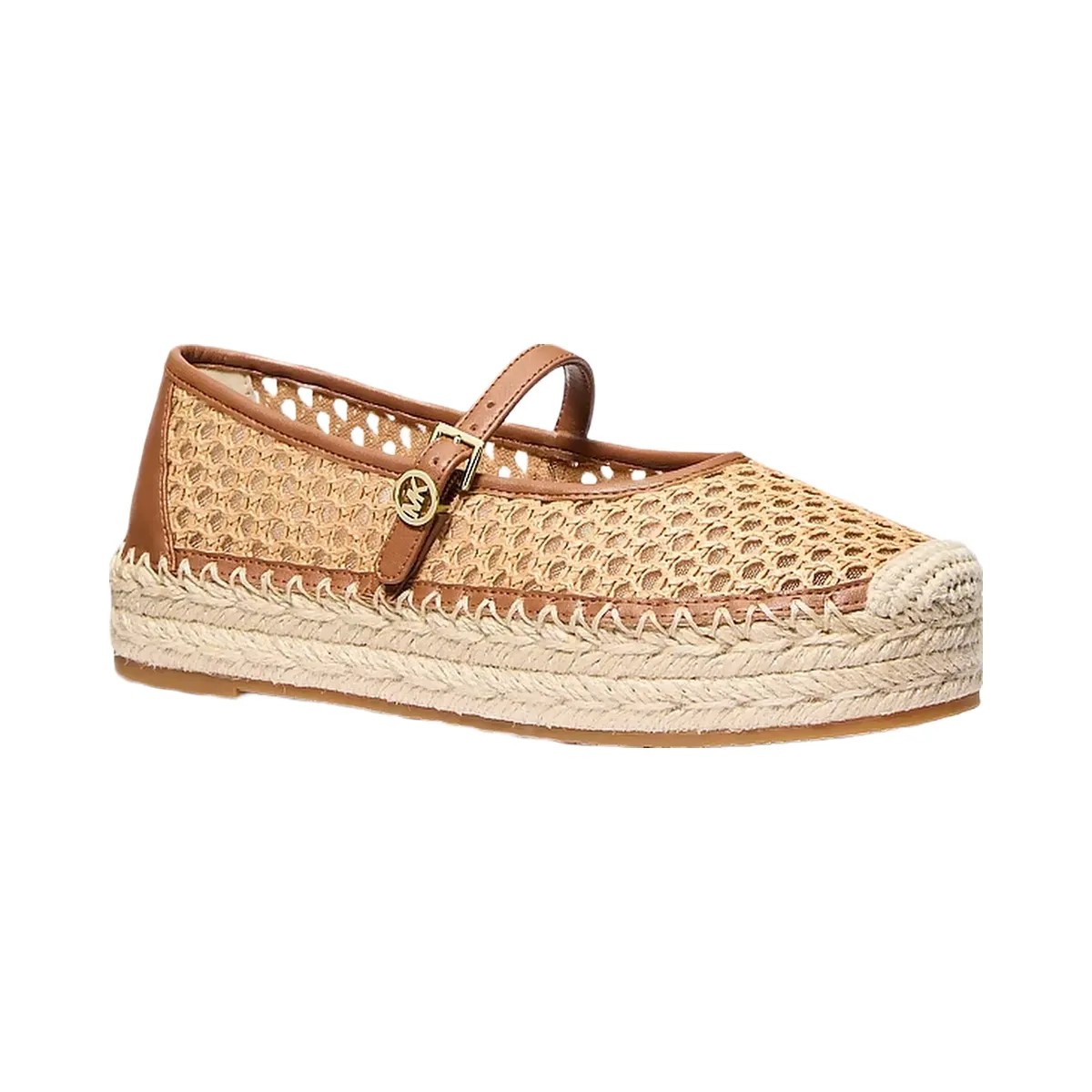 Michael Kors Belina Signature Logo Platform Espadrille Luggage - HypeFly India View 1