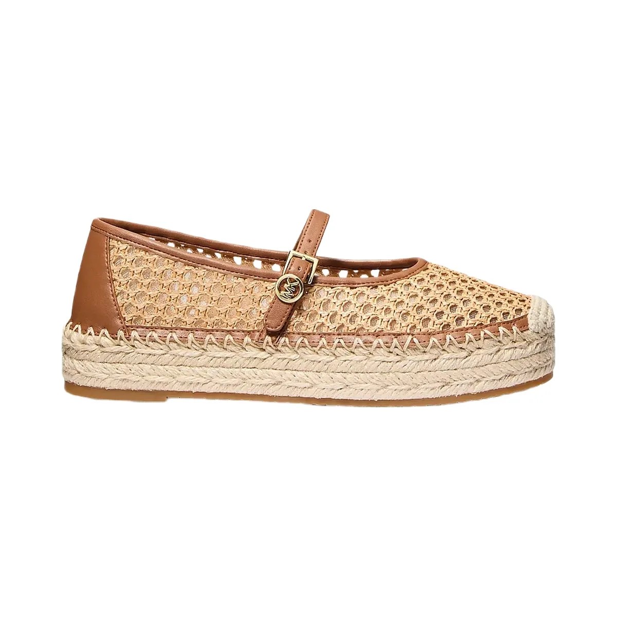 Michael Kors Belina Signature Logo Platform Espadrille Luggage - HypeFly India View 2