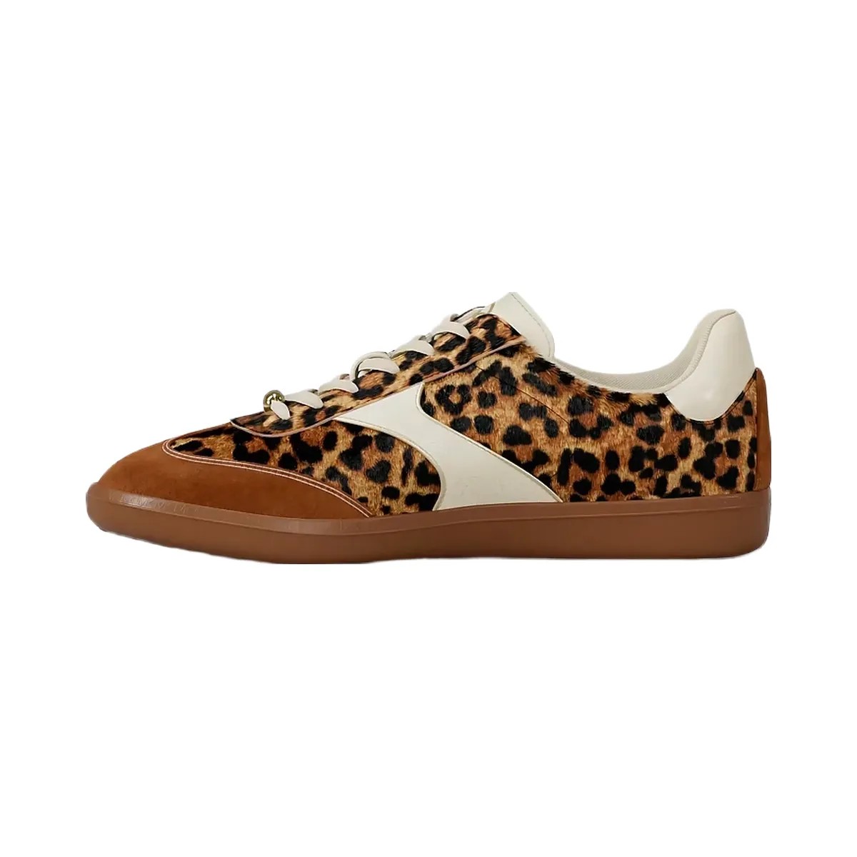 Michael Kors Benny Leopard Print Calf Hair Sneaker Dk Camel Mlt - HypeFly India View 3