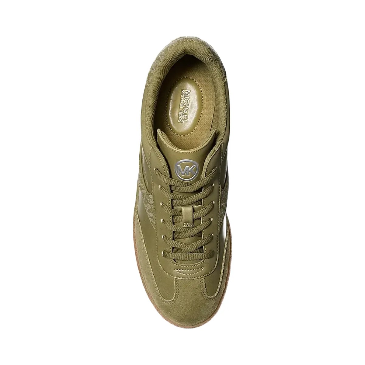 Michael Kors Benny Mixed-Media Sneaker Oregano - HypeFly India View 3