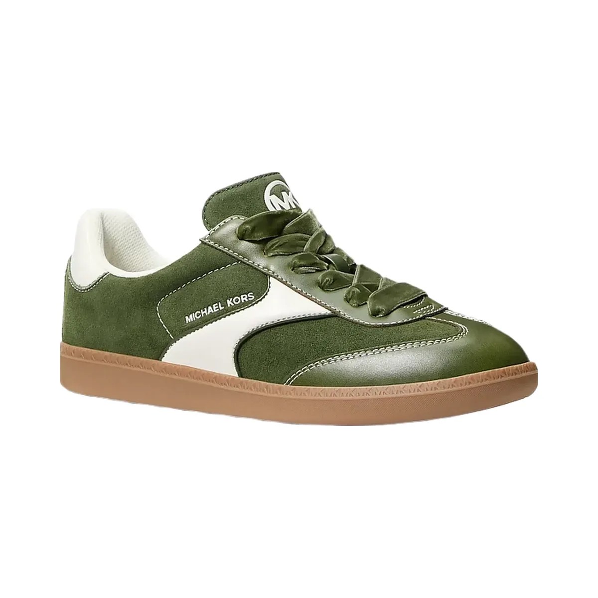 Michael Kors Benny Polyester Microsuede Sneaker Amazon Green - HypeFly India View 1