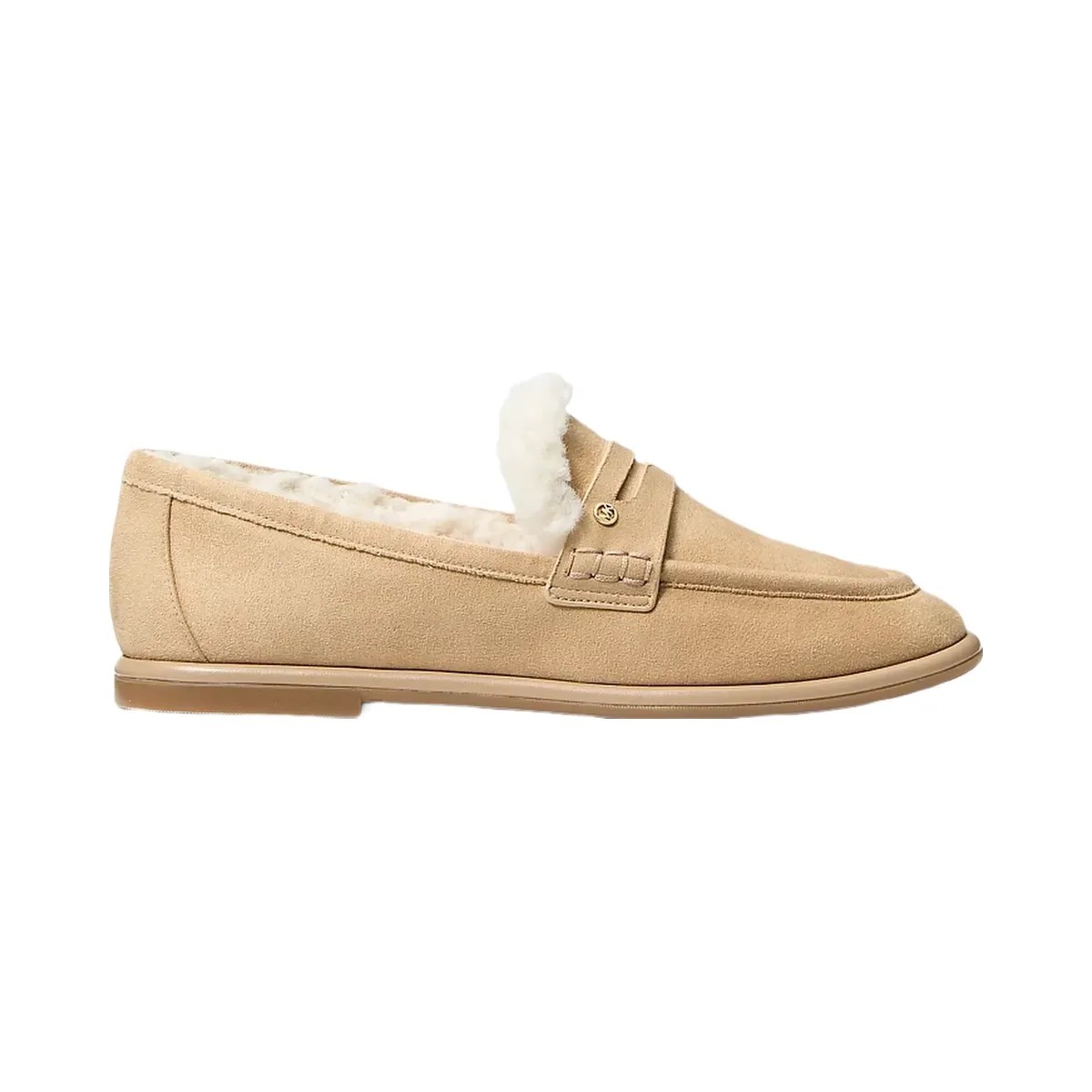 Michael Kors Bree Faux Shearling Trim Loafer Camel - HypeFly India View 2