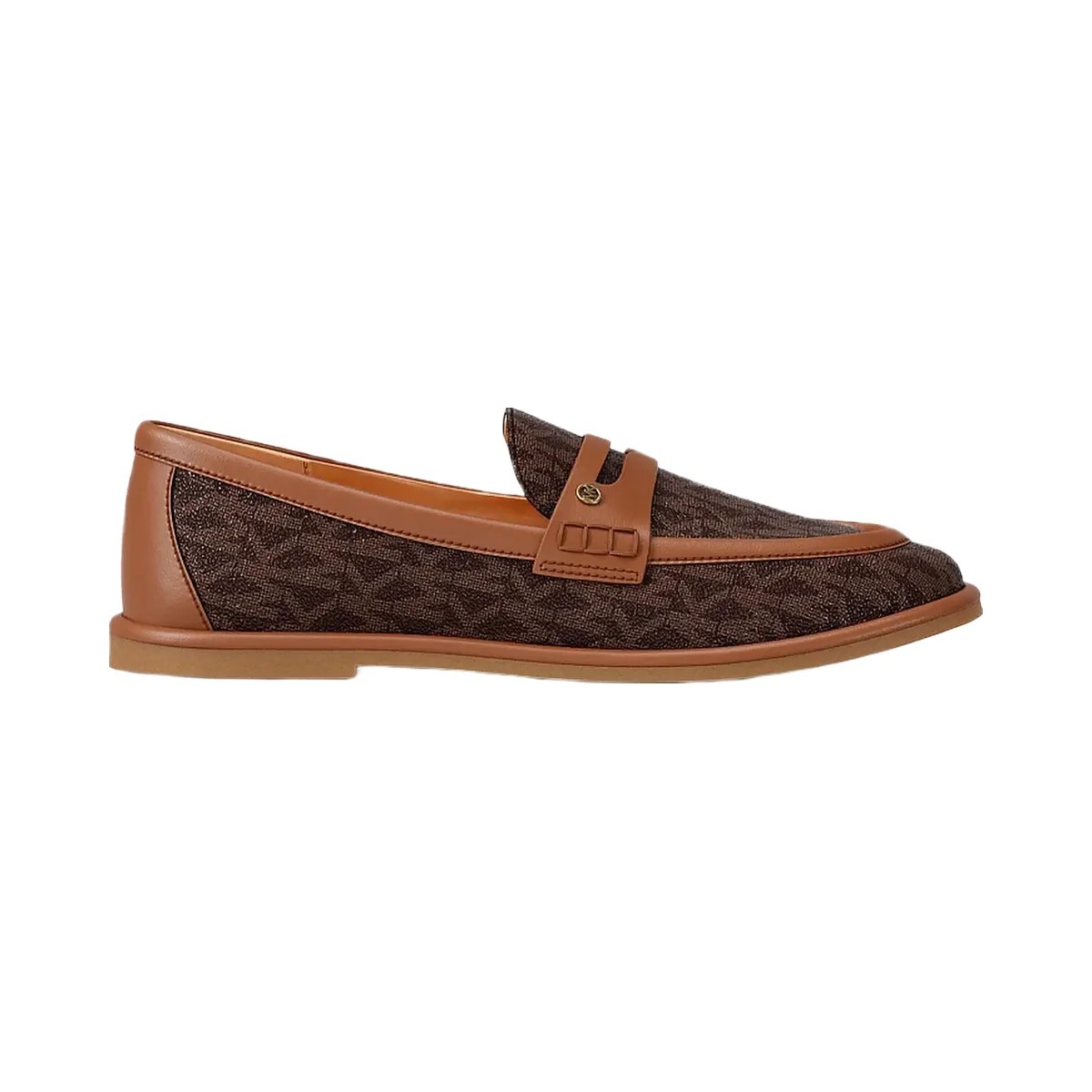 Michael Kors Bree Signature Logo Loafer Brown Multi - HypeFly India View 2