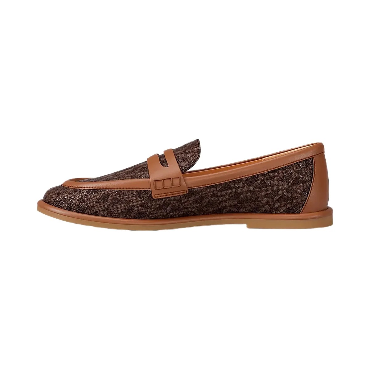 Michael Kors Bree Signature Logo Loafer Brown Multi - HypeFly India View 3