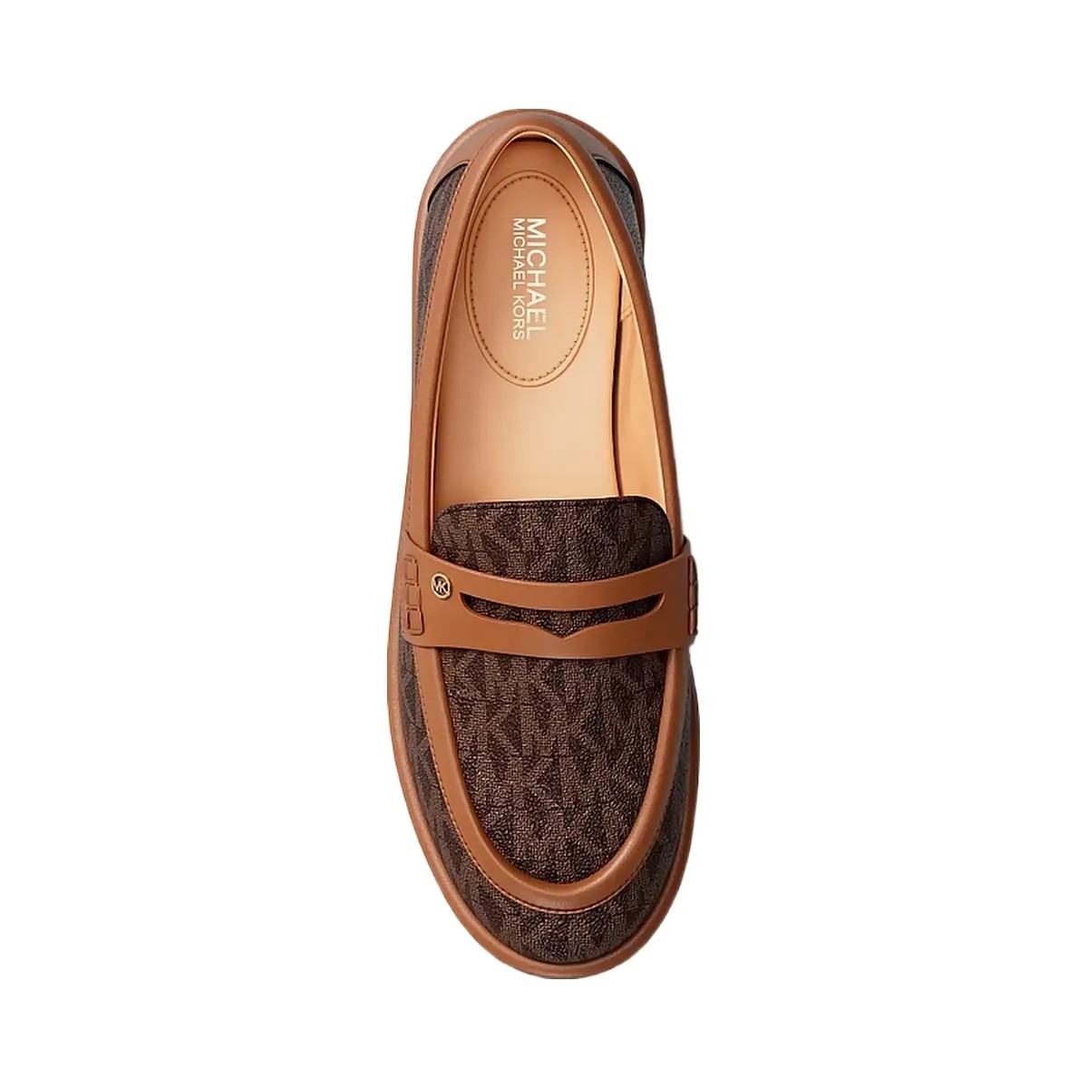 Michael Kors Bree Signature Logo Loafer Brown Multi - HypeFly India View 5