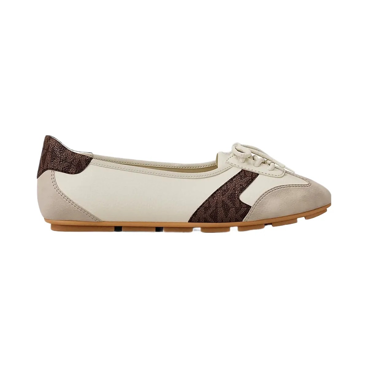 Michael Kors Brielle Signature Logo Trim Sneakerina Brown Multi - HypeFly India View 2
