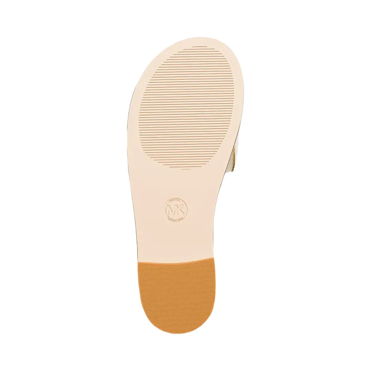 Michael Kors Carissa Crackled Metallic Slide Sandal Pale Gold - HypeFly India View 6
