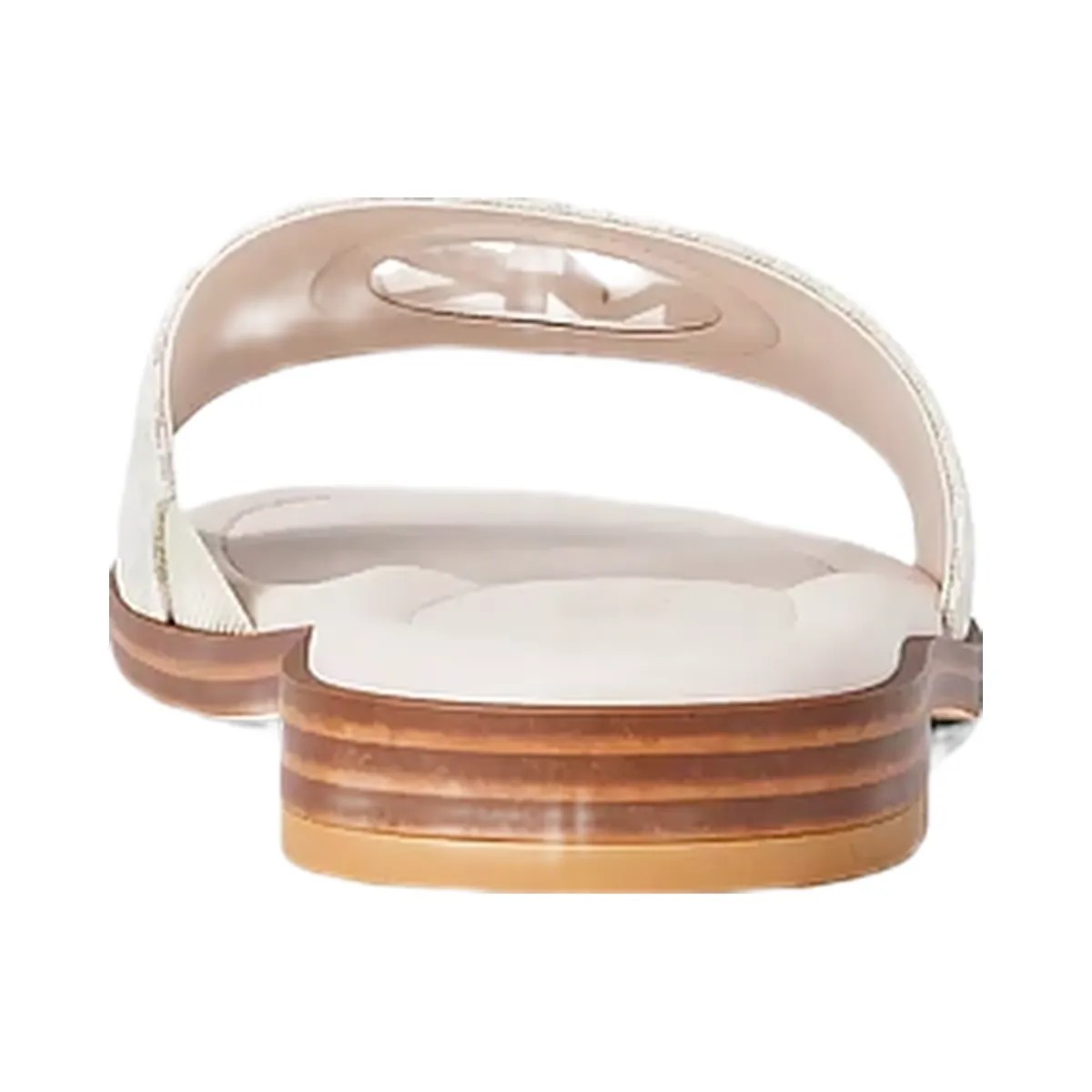 Michael Kors Carissa Signature Logo Slide Sandal Vanilla Combo - HypeFly India View 4