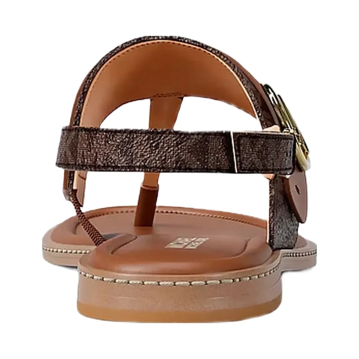 Michael Kors Carmen Signature Logo Sandal Brown - HypeFly India View 4