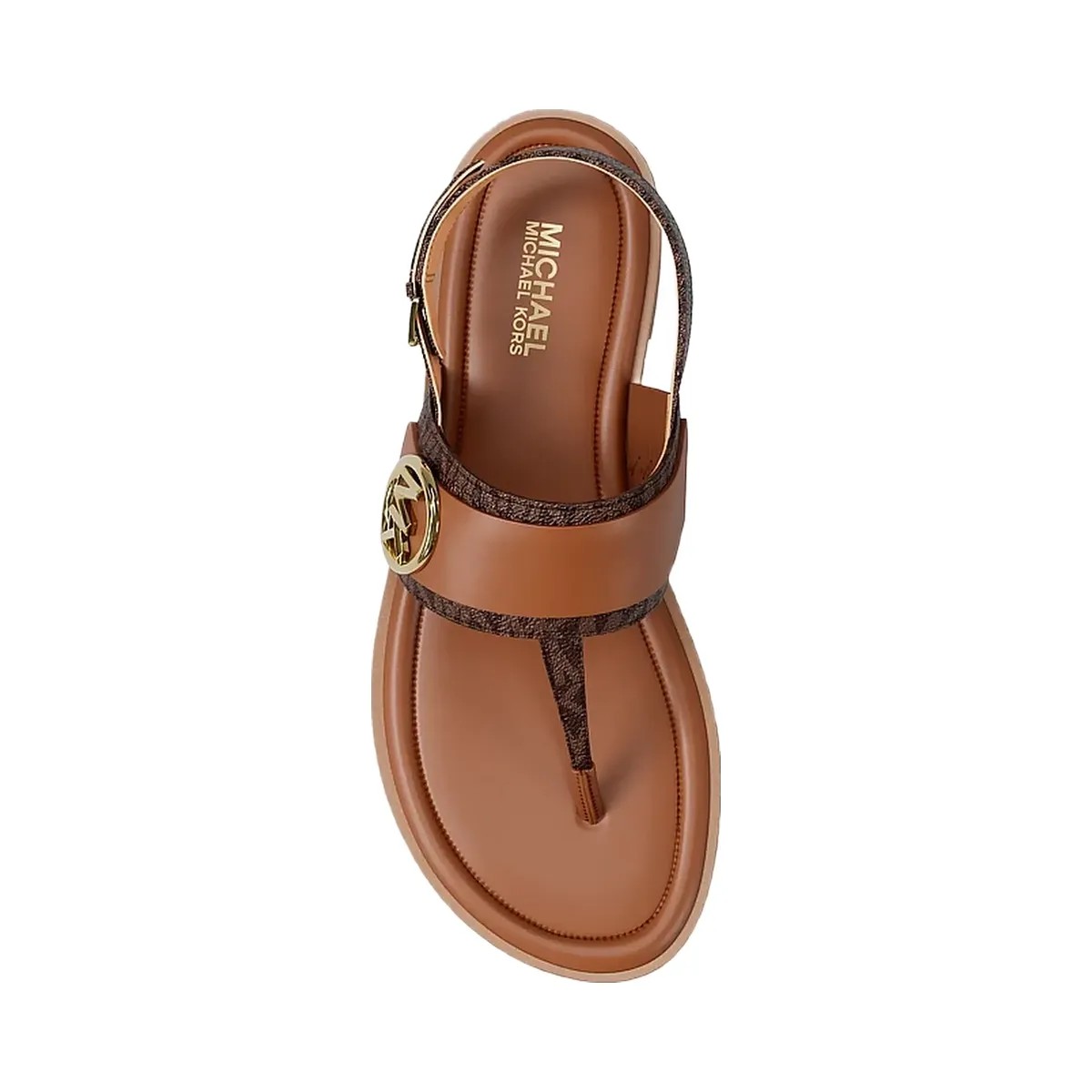 Michael Kors Carmen Signature Logo Sandal Brown - HypeFly India View 5