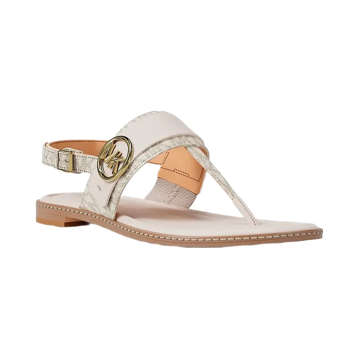 Michael Kors Carmen Signature Logo Sandal Vanilla - HypeFly India View 1
