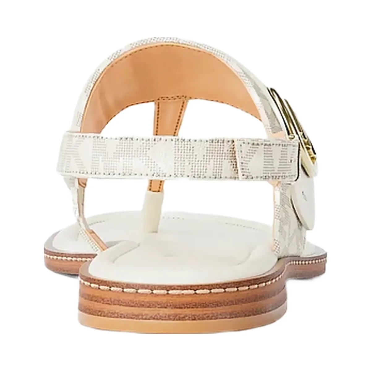 Michael Kors Carmen Signature Logo Thong Sandal Vanilla - HypeFly India View 4