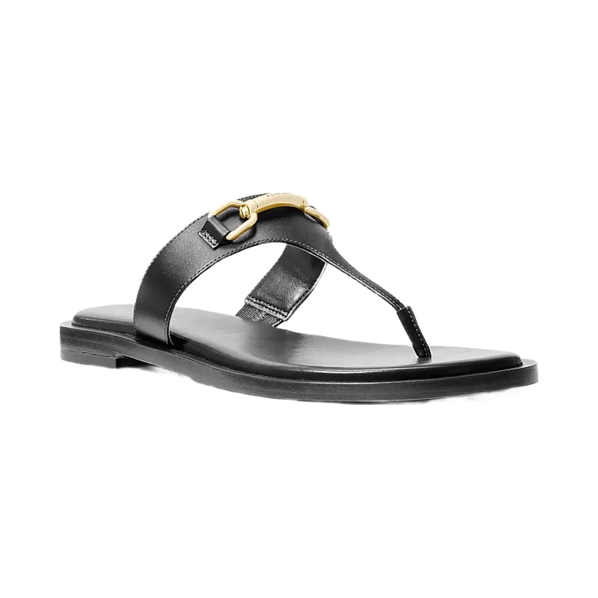 Michael Kors Carson Leather Sandal Black - HypeFly India View 1