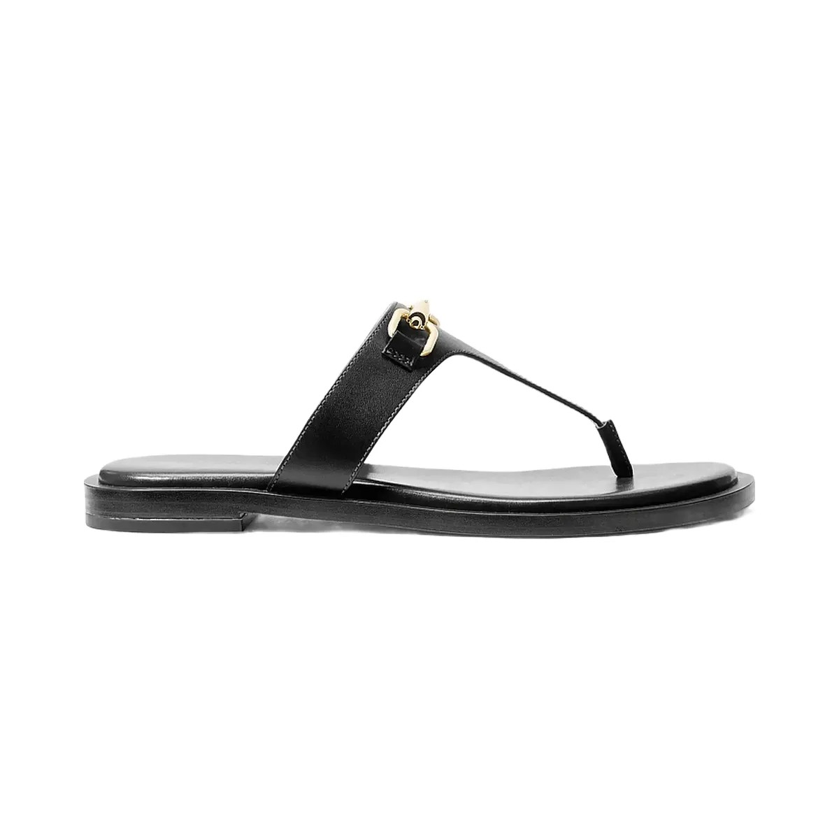 Michael Kors Carson Leather Sandal Black - HypeFly India View 2