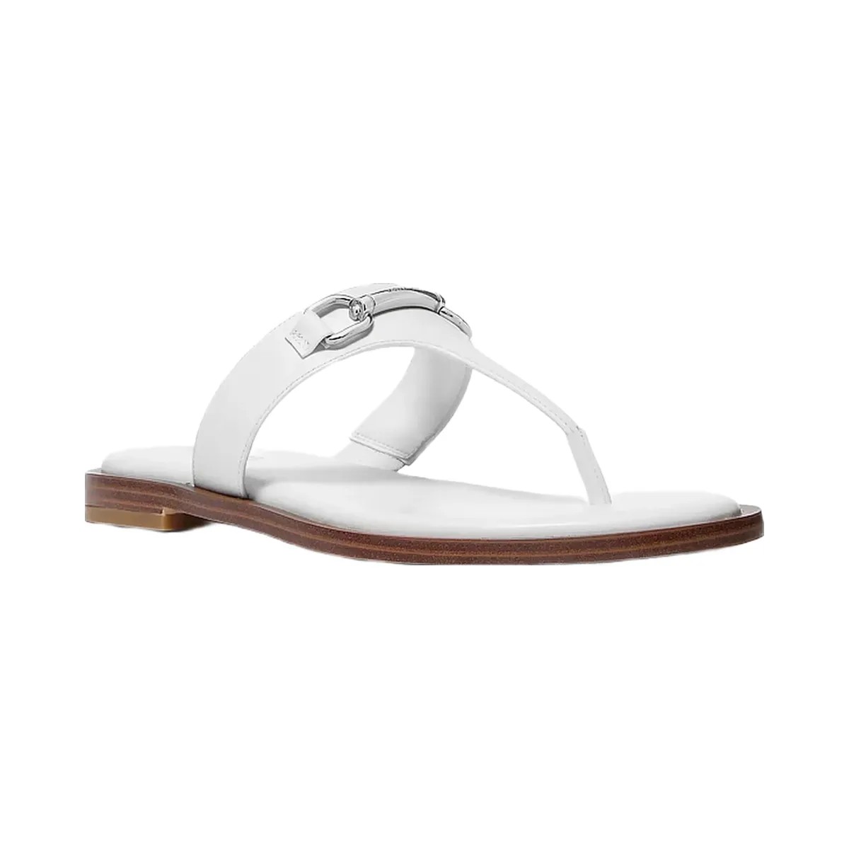 Michael Kors Carson Leather Sandal Optic White - HypeFly India View 1