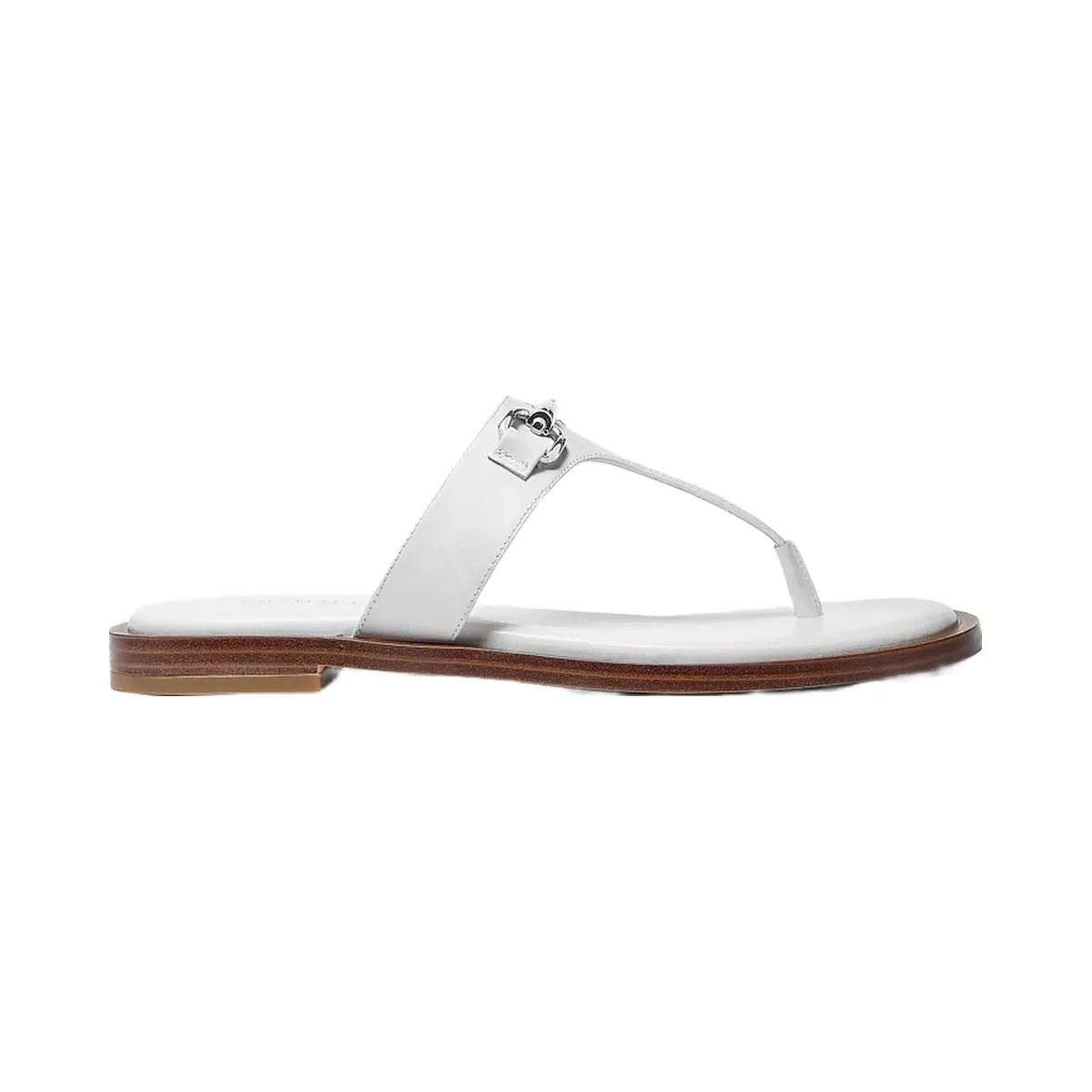 Michael Kors Carson Leather Sandal Optic White - HypeFly India View 2