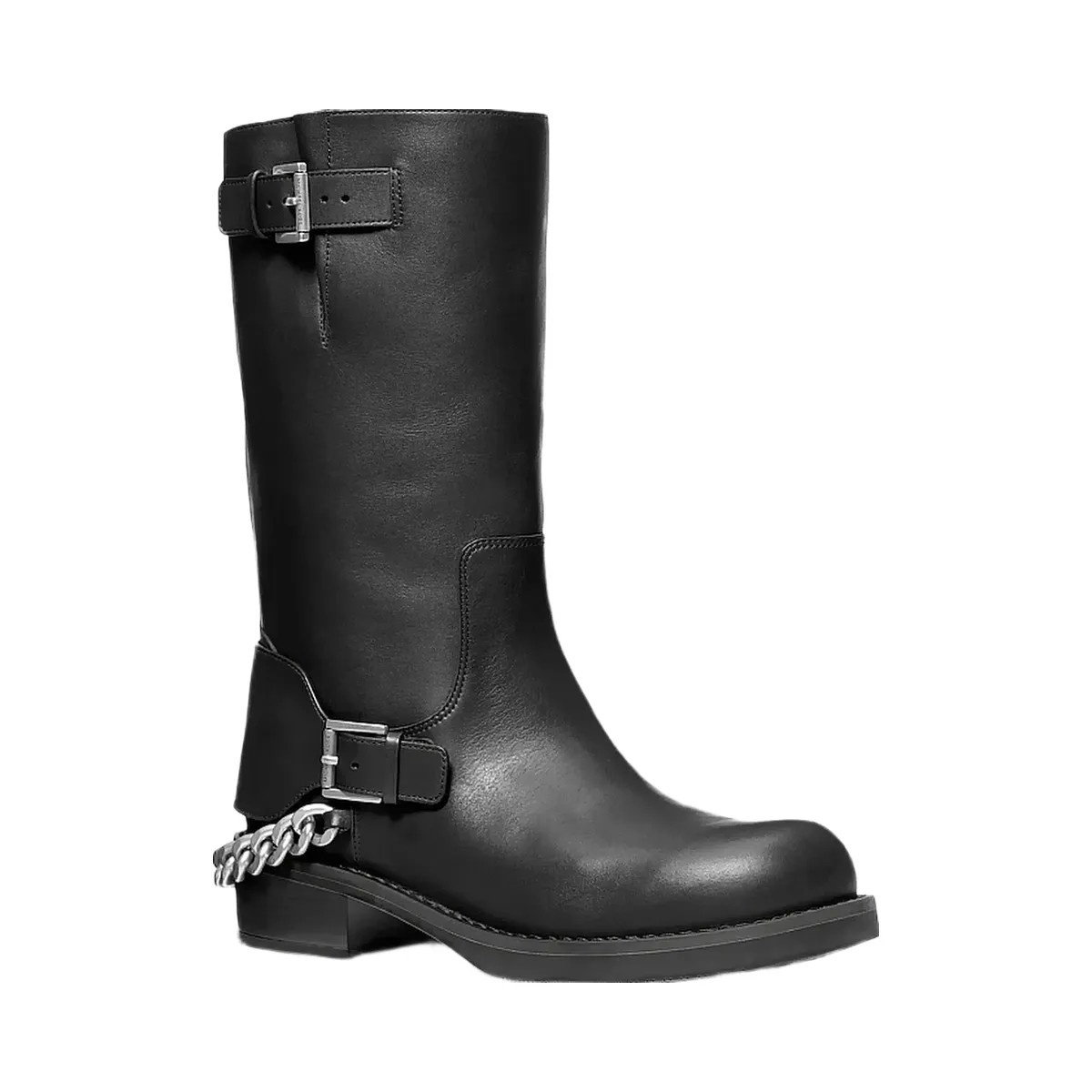 Michael Kors Cayden Leather Boot Black - HypeFly India View 1