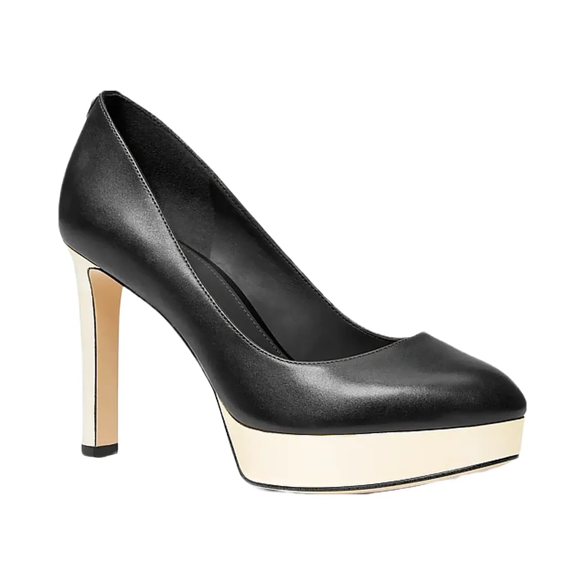 Michael Kors Chantal Leather Platform Pump Black - HypeFly India View 1