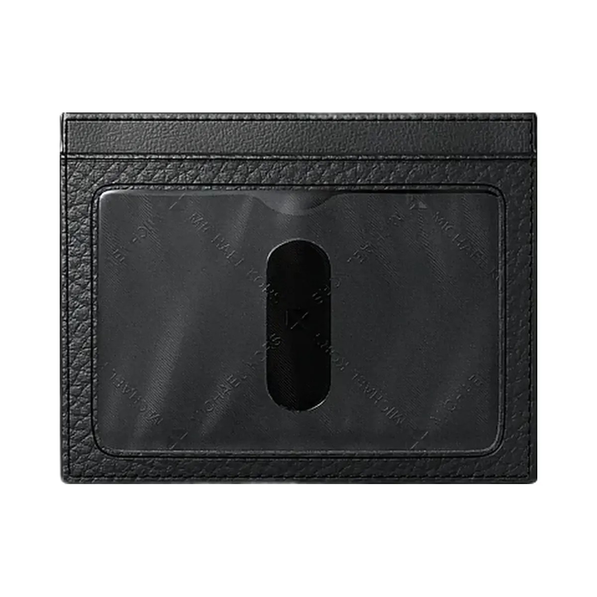 Michael Kors Cooper Pebbled Leather Card Case Black - HypeFly India View 2