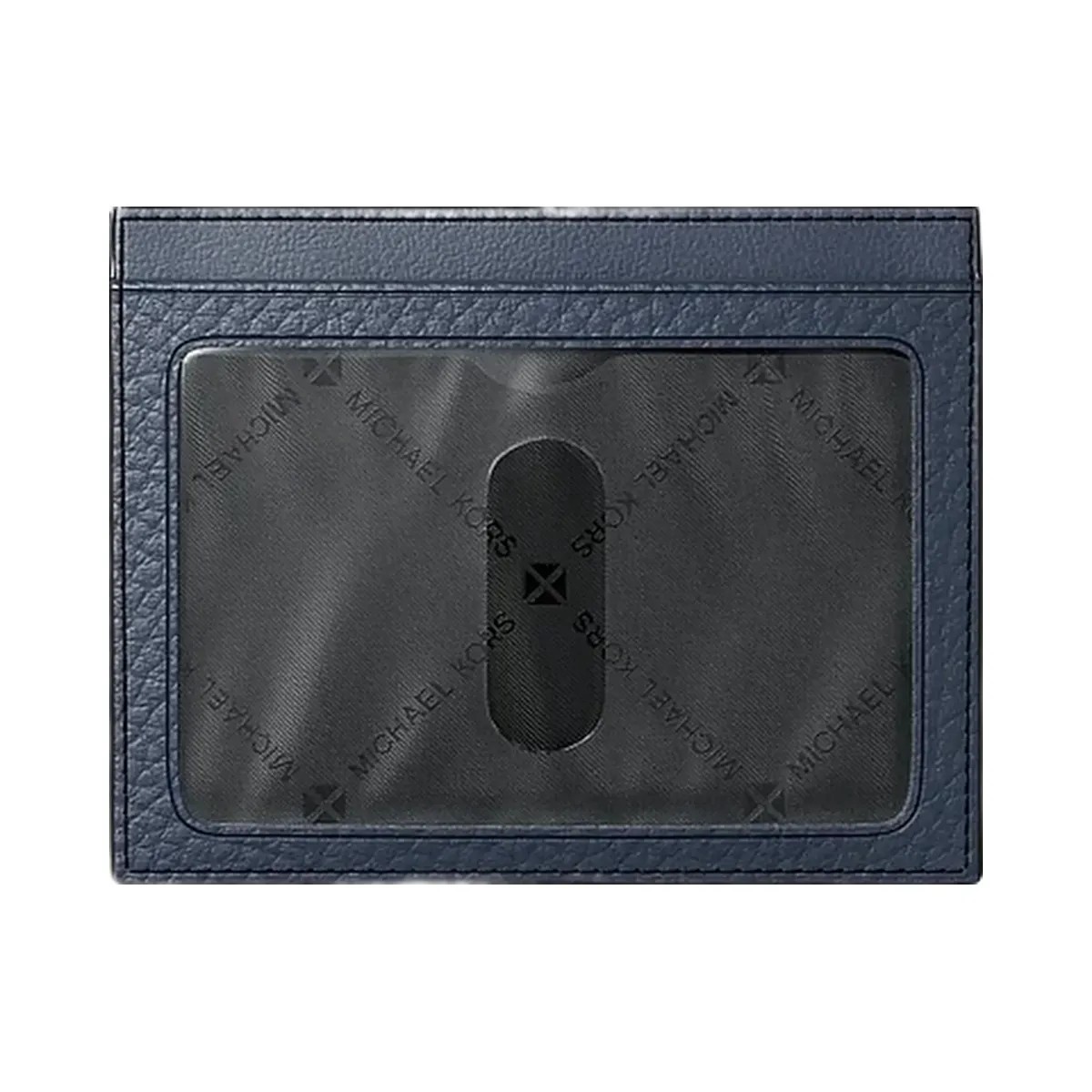 Michael Kors Cooper Pebbled Leather Card Case Navy - HypeFly India View 2