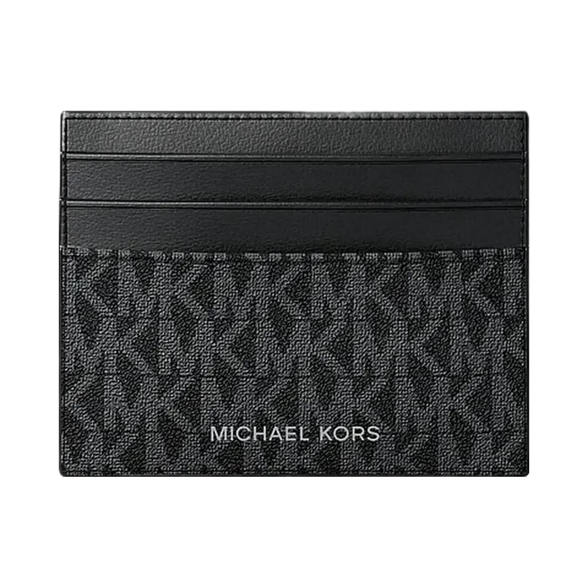 Michael Kors Cooper Signature Logo Card Case Black - HypeFly India View 1