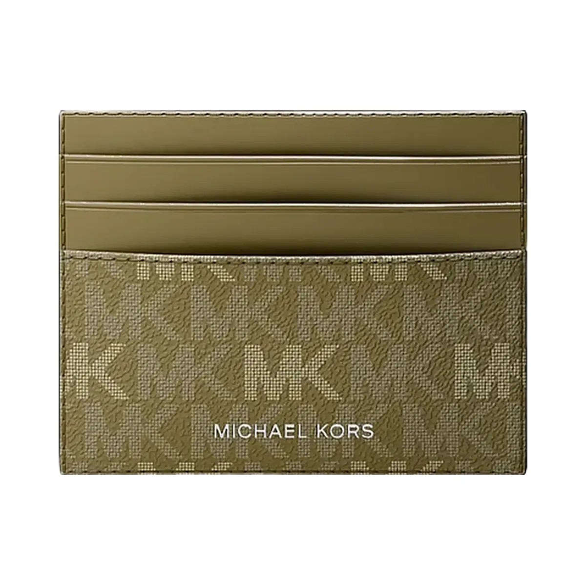 Michael Kors Cooper Signature Logo Card Case Oregano - HypeFly India View 1