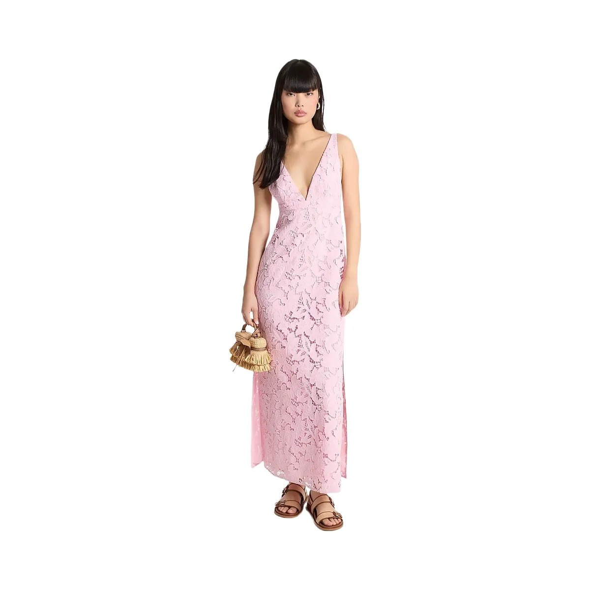 Michael Kors Corded Floral Lace Maxi Dress Lt Bouquet - HypeFly India View 1