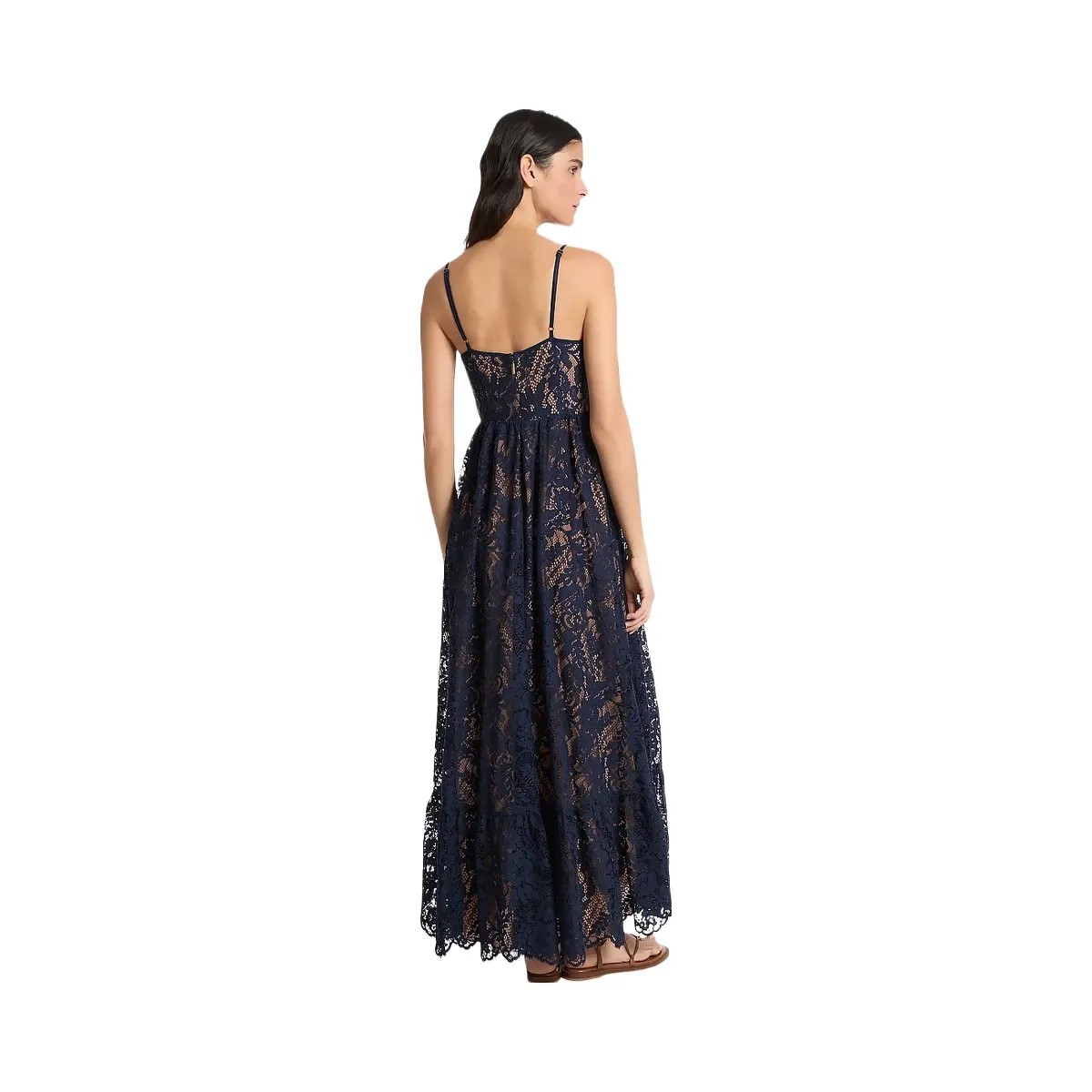 Michael Kors Corded Floral Lace Maxi Dress Midnightblue - HypeFly India View 2