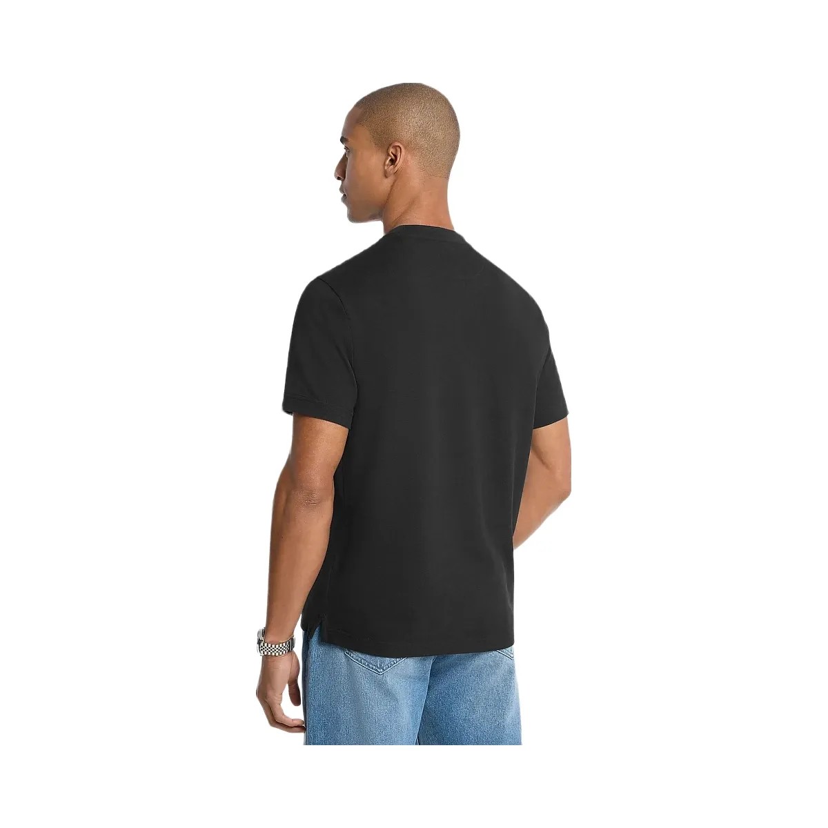 Michael Kors Cotton Piqué T-Shirt Black - HypeFly India View 2