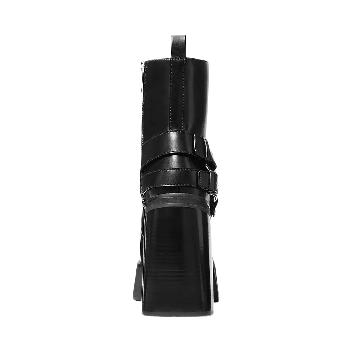 Michael Kors Crosby Leather Platform Moto Boot Black - HypeFly India View 4