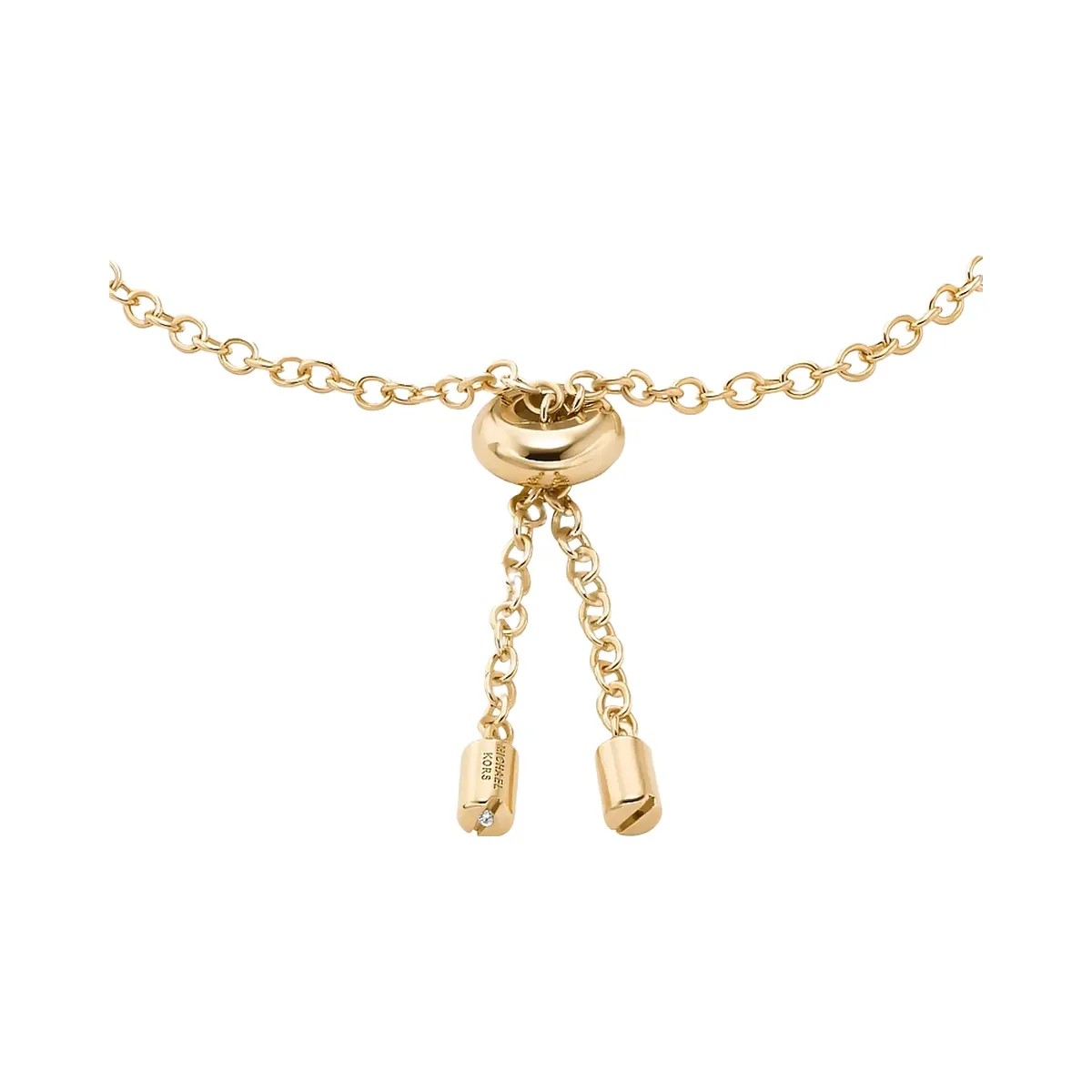 Michael Kors Cubic Zirconia Slider Bracelet Gold - HypeFly India View 2