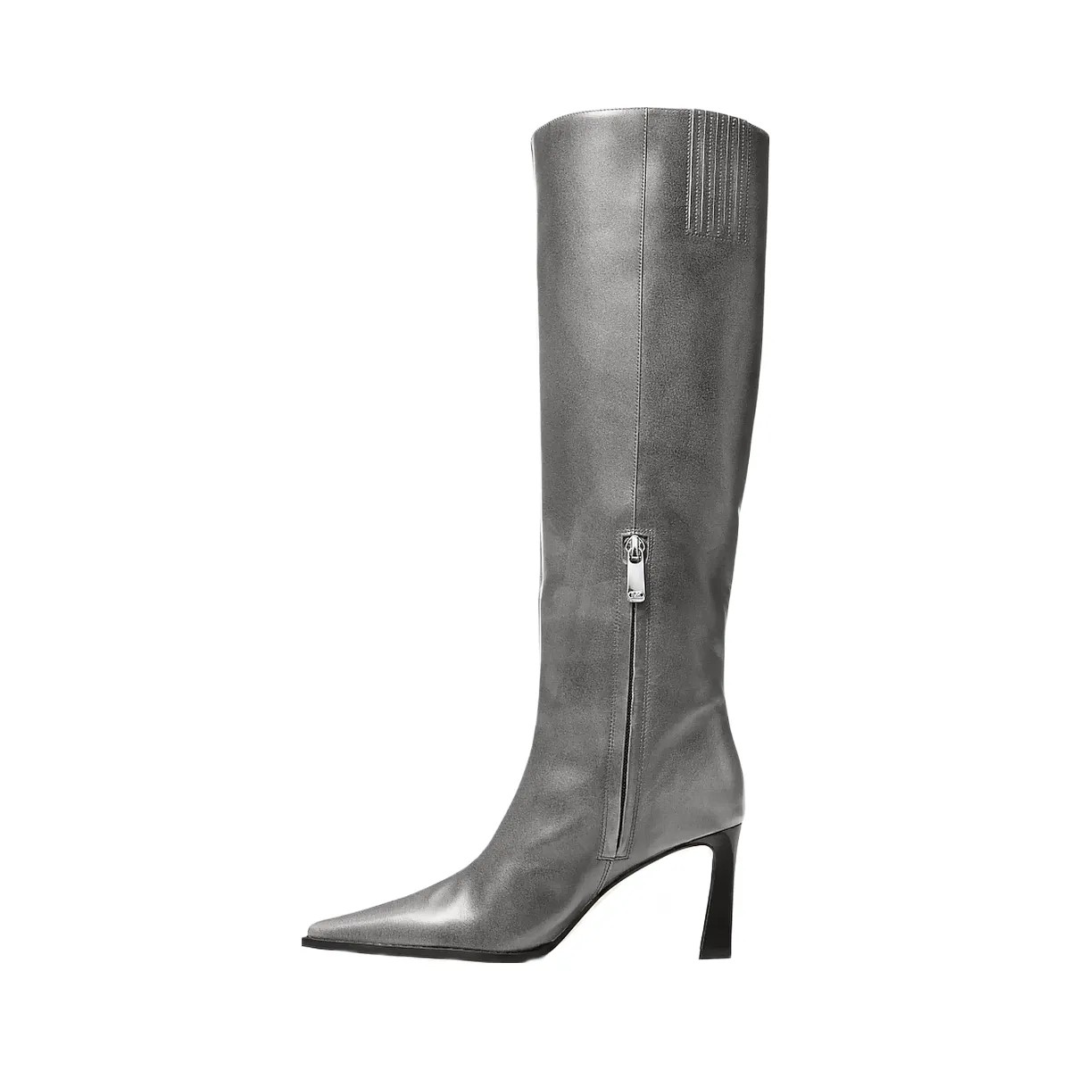 Michael Kors Darrah Burnished Leather Boot Storm - HypeFly India View 3