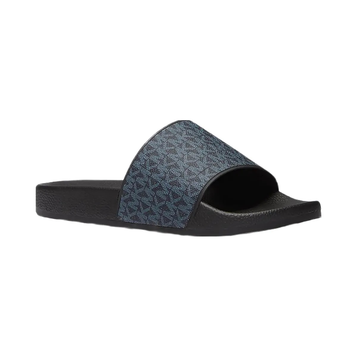 Michael Kors Dawson Signature Logo Slide Sandal Admrl/Plblue - HypeFly India View 1