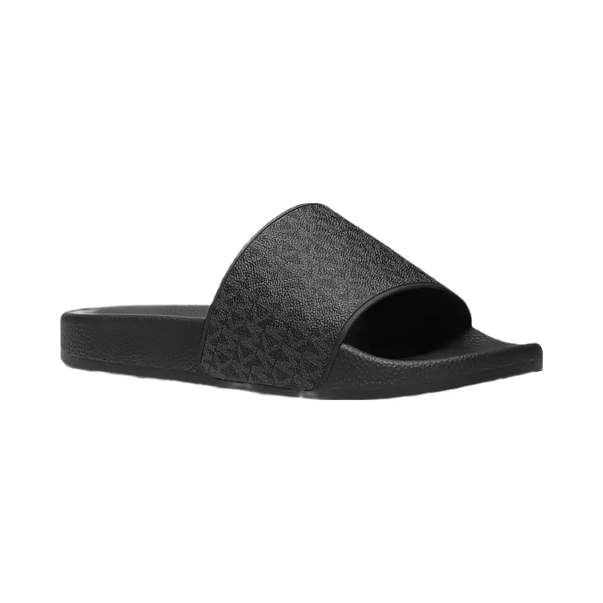 Michael Kors Dawson Signature Logo Slide Sandal Black - HypeFly India View 1