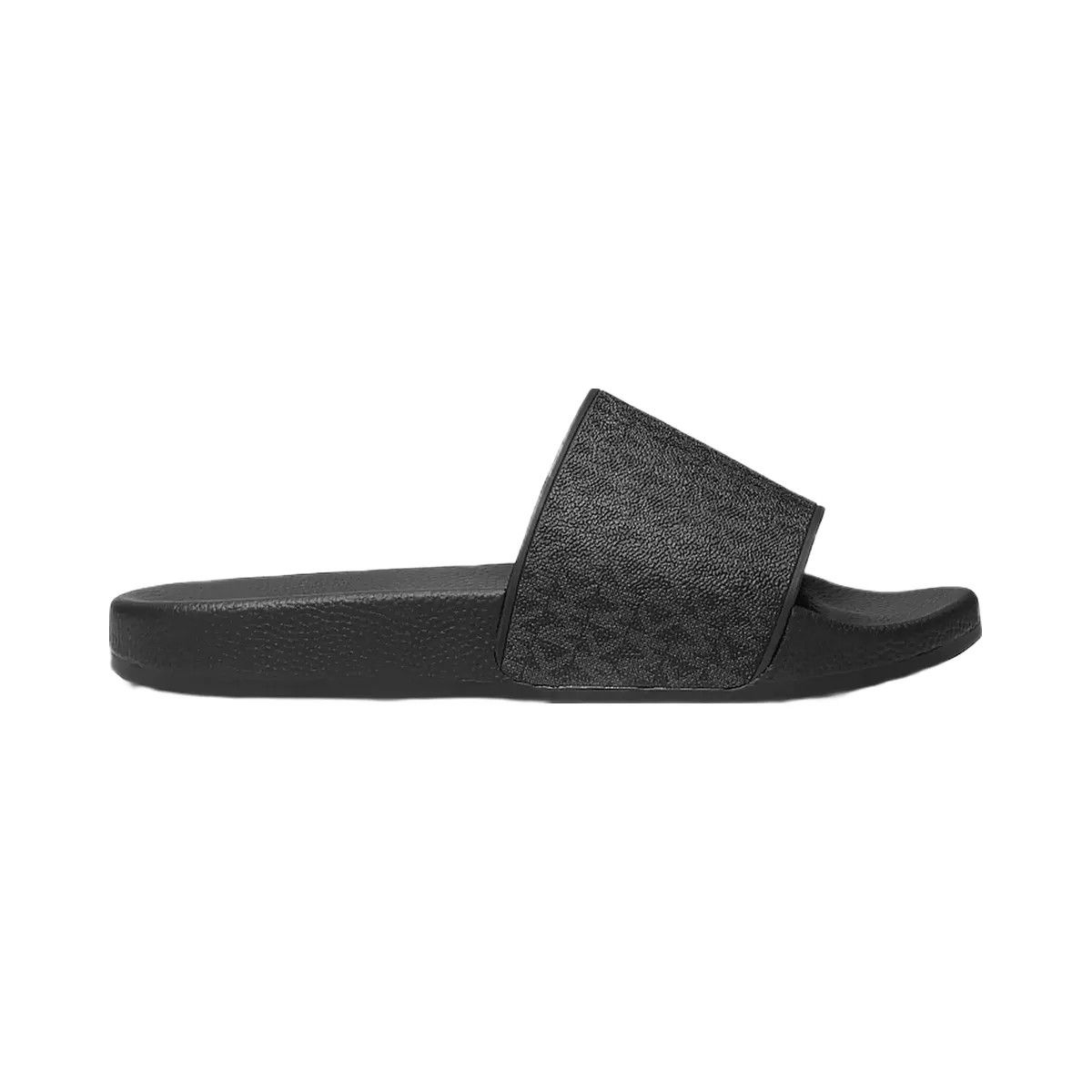 Michael Kors Dawson Signature Logo Slide Sandal Black - HypeFly India View 2